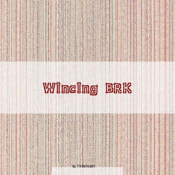 Wincing BRK example